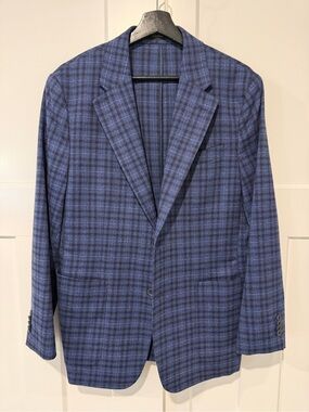 Banana Republic Blue Plaid Sport Coat